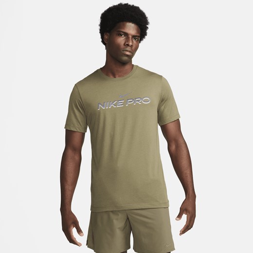 Męski T-shirt do fitnessu Nike Dri-FIT - Zieleń Nike XL okazyjna cena Nike poland