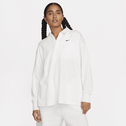 Damska koszulka polo z długim rękawem o kroju oversize Nike Sportswear Essential Nike XL (EU 48-50) Nike poland