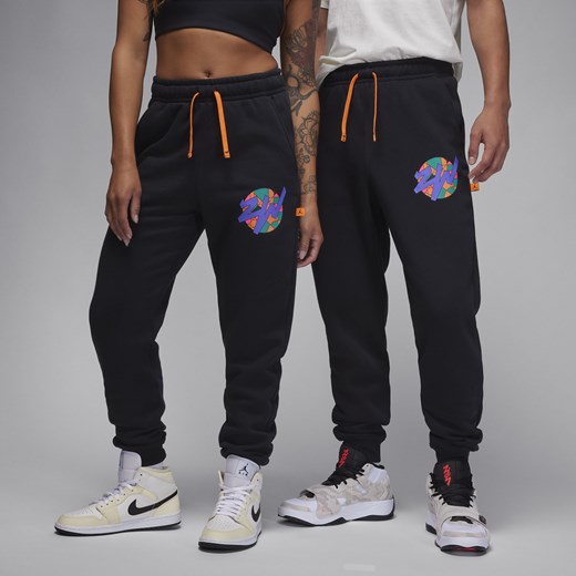 Dzianinowe spodnie z nadrukiem Zion - Czerń Nike XL Nike poland