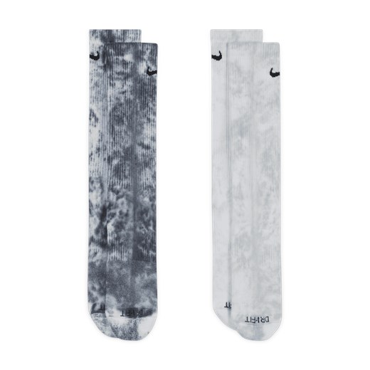 Klasyczne skarpety z amortyzacją Tie-Dye Nike Everyday Plus (2 pary) - Nike 46-50 Nike poland