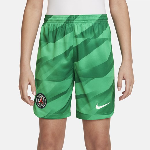 Spodenki chłopięce zielone Nike w nadruki 