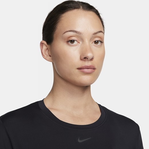 Damska koszulka z krótkim rękawem Dri-FIT Nike One Classic - Czerń Nike S (EU 36-38) Nike poland