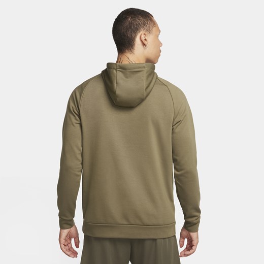 Męska bluza z kapturem i nadrukiem do fitnessu Nike Dry Graphic - Zieleń Nike XL Nike poland