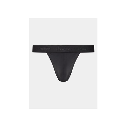 Calvin Klein Underwear Stringi 000NB3854A Czarny ze sklepu MODIVO w kategorii Majtki męskie - zdjęcie 169777918