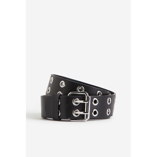 H & M - Pasek z oczkami - Czarny H & M 90 H&M