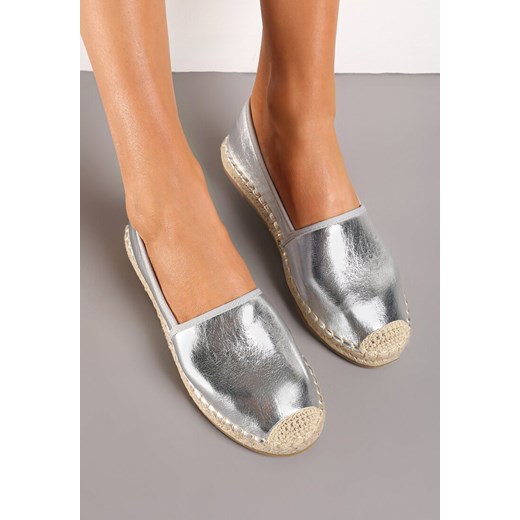 Srebrne Espadryle Kleorelia 41 okazja born2be.pl