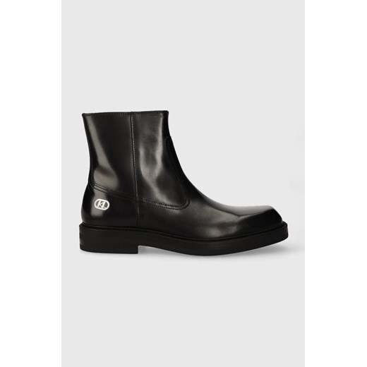Karl Lagerfeld buty skórzane KRAFTMAN męskie kolor czarny KL11440 ze sklepu ANSWEAR.com w kategorii Buty zimowe męskie - zdjęcie 169782157