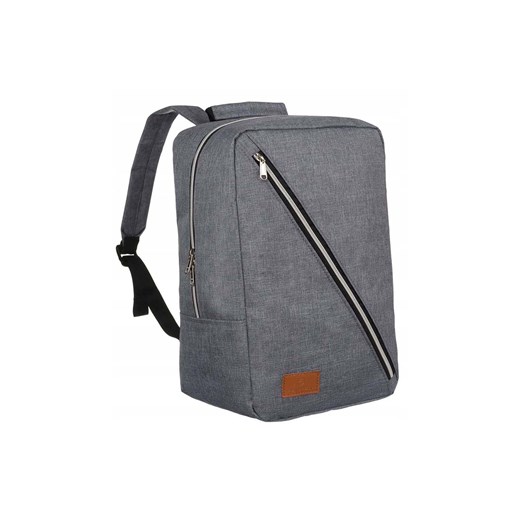 Podróżny plecak unisex z wodoodpornego poliestru szary - Peterson ze sklepu 5.10.15 w kategorii Plecaki - zdjęcie 169782438