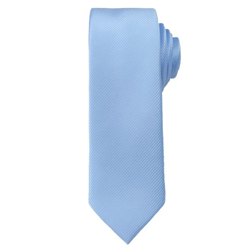 Jednokolorowy Krawat Męski, Śledź - 5 cm - Angelo di Monti - Błękitny KRADM1194 ze sklepu JegoSzafa.pl w kategorii Krawaty - zdjęcie 169784049