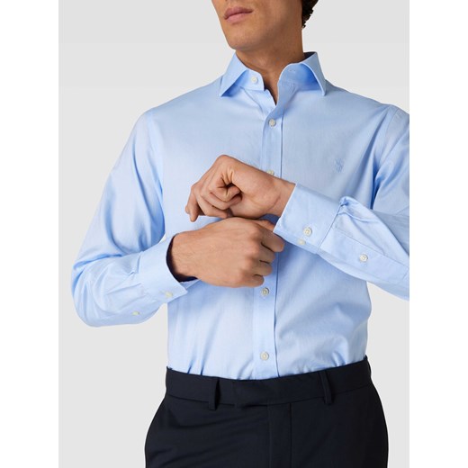 Koszula biznesowa o kroju slim fit z kołnierzykiem typu kent Polo Ralph Lauren 45 Peek&Cloppenburg 
