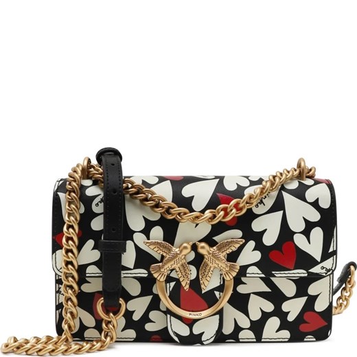 Pinko Skórzana torebka na ramię LOVE ONE MINI DC VITELLO SETA Pinko OS Gomez Fashion Store