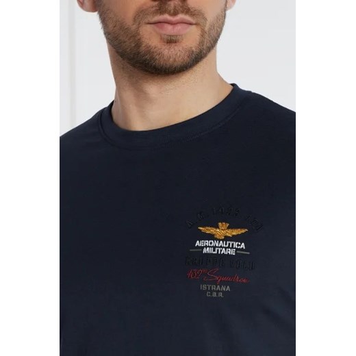T-shirt męski Aeronautica Militare z krótkimi rękawami