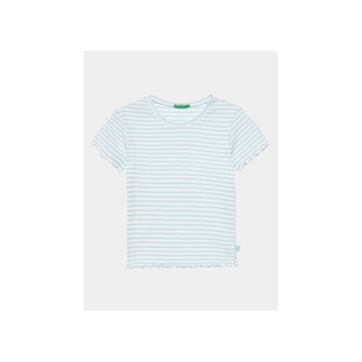 United Colors Of Benetton T-Shirt 3W5BC10H7 Niebieski Regular Fit ze sklepu MODIVO w kategorii Bluzki dziewczęce - zdjęcie 169785519