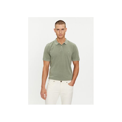 Lee Polo 112349956 Zielony Regular Fit ze sklepu MODIVO w kategorii T-shirty męskie - zdjęcie 169785528
