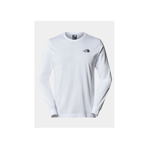 The North Face Longsleeve Easy NF0A87N8 Biały Regular Fit ze sklepu MODIVO w kategorii T-shirty męskie - zdjęcie 169785547