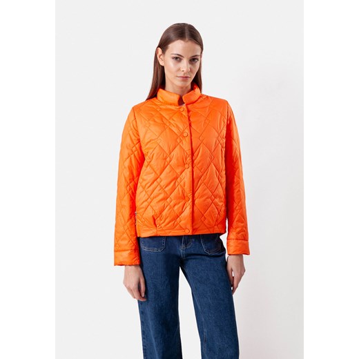 Pikowana krótka kurtka w pomarańczowym kolorze ze sklepu Molton w kategorii Kurtki damskie - zdjęcie 169785897