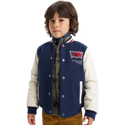 Levi&apos;s Kids Kurtka przejściowa w kolorze granatowo-kremowym ze sklepu Limango Polska w kategorii Kurtki chłopięce - zdjęcie 169789257