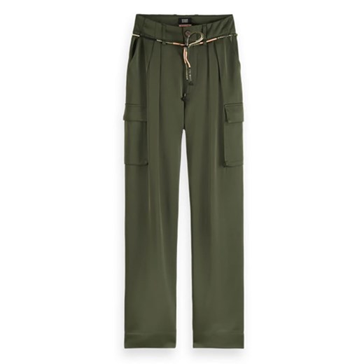Zielone spodnie damskie SCOTCH&SODA casualowe 