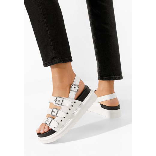 Białe sandały na platformie Edena ze sklepu Zapatos w kategorii Sandały damskie - zdjęcie 169792449