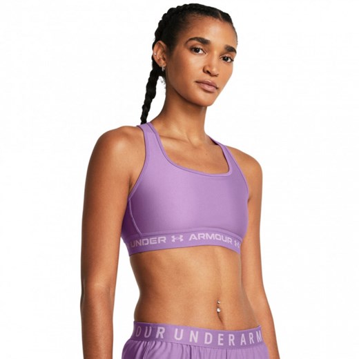 Biustonosz treningowy Under Armour UA Crossback Mid Bra - fioletowy Under Armour XS Sportstylestory.com