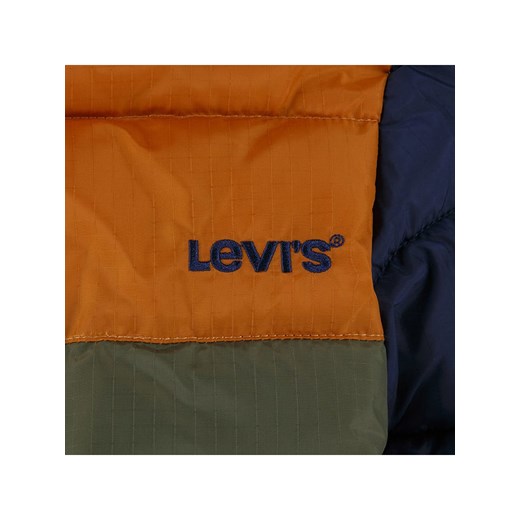 Levi&apos;s Kids Kurtka zimowa w kolorze granatowo-jasnobrązowo-oliwkowym 116 wyprzedaż Limango Polska