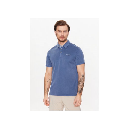 Columbia Polo Melson Point 1772721 Niebieski Regular Fit ze sklepu MODIVO w kategorii T-shirty męskie - zdjęcie 169800059