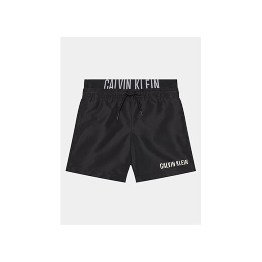 Calvin Klein Swimwear Szorty kąpielowe KV0KV00037 Czarny Regular Fit ze sklepu MODIVO w kategorii Kąpielówki chłopięce - zdjęcie 169800258