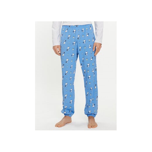 United Colors Of Benetton Spodnie piżamowe 35I74F00Q Niebieski Regular Fit ze sklepu MODIVO w kategorii Piżamy męskie - zdjęcie 169800259