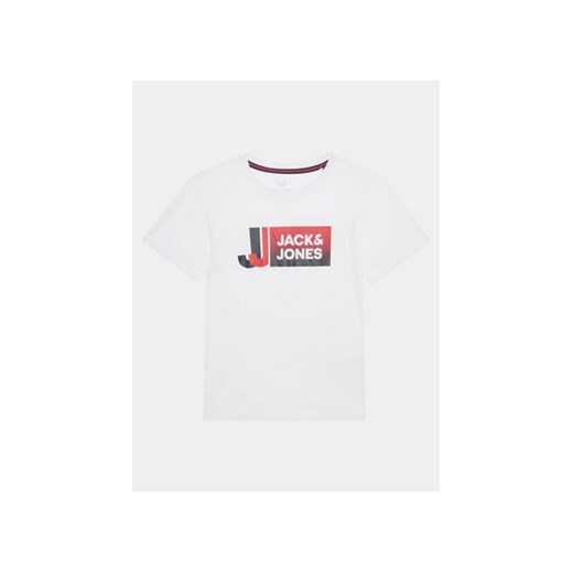 Jack&Jones Junior T-Shirt 12230828 Biały Standard Fit ze sklepu MODIVO w kategorii T-shirty chłopięce - zdjęcie 169800359