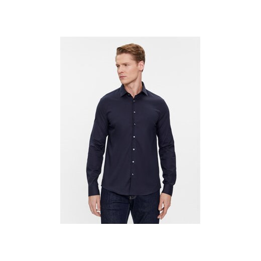 Calvin Klein Koszula K10K108426 Granatowy Slim Fit ze sklepu MODIVO w kategorii Koszule męskie - zdjęcie 169800419