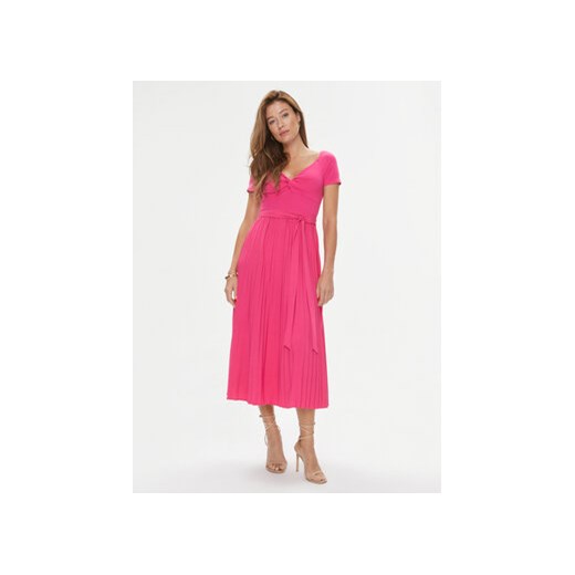 Guess Sukienka codzienna WBGK86 WE6D1 Różowy Regular Fit ze sklepu MODIVO w kategorii Sukienki - zdjęcie 169800526