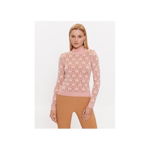 Marciano Guess Sweter 3YGR12 5751Z Różowy Slim Fit ze sklepu MODIVO w kategorii Swetry damskie - zdjęcie 169800545