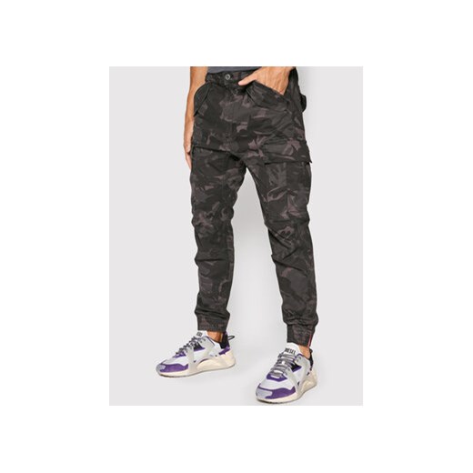 Alpha Industries Joggery Airman 188201C Szary Tapered Fit Alpha Industries 30 MODIVO