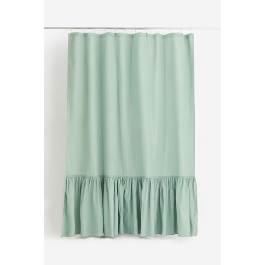 H & M - Zasłona prysznicowa z falbaną - Zielony ze sklepu H&M w kategorii Akcesoria łazienkowe - zdjęcie 169801047