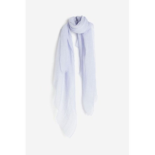 H & M - Lniany szalik - Niebieski ze sklepu H&M w kategorii Szaliki i chusty damskie - zdjęcie 169801187