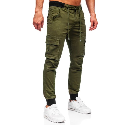 Denley spodnie męskie zielone 