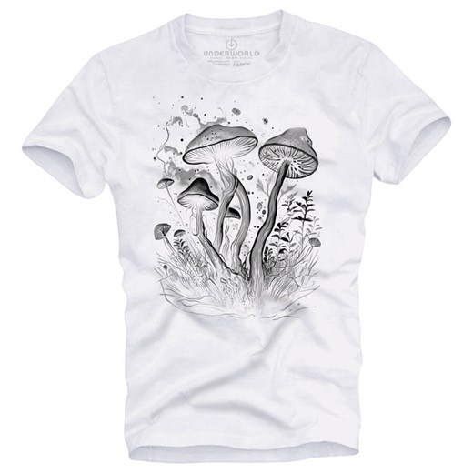 T-shirt męski UNDERWORLD Mushrooms ze sklepu morillo w kategorii T-shirty męskie - zdjęcie 169802296