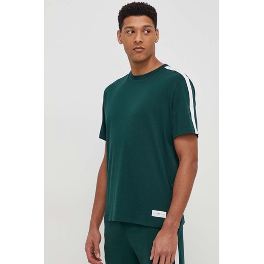 Tommy Hilfiger t-shirt bawełniany męski kolor zielony gładki UM0UM03005 ze sklepu ANSWEAR.com w kategorii T-shirty męskie - zdjęcie 169802406