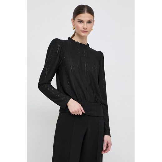Morgan bluzka damska kolor czarny gładka ze sklepu ANSWEAR.com w kategorii Bluzki damskie - zdjęcie 169802488