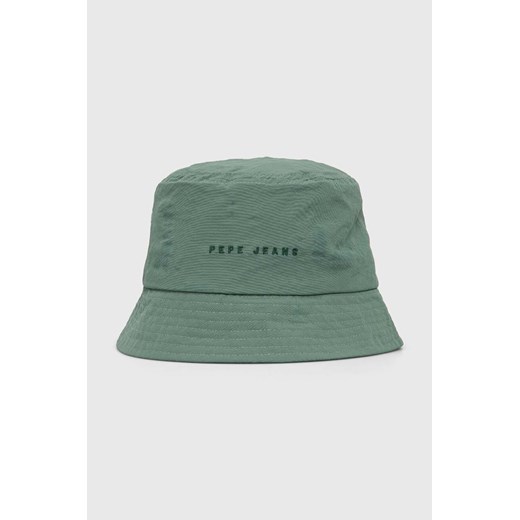 Pepe Jeans kapelusz kolor zielony ze sklepu ANSWEAR.com w kategorii Kapelusze męskie - zdjęcie 169802698