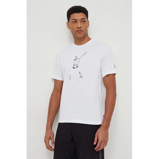 Fila t-shirt bawełniany męski kolor biały z nadrukiem TU411111 ze sklepu ANSWEAR.com w kategorii T-shirty męskie - zdjęcie 169803199