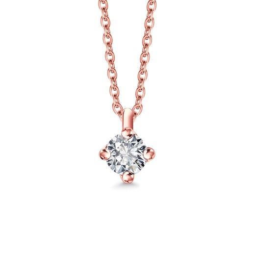 Naszyjnik z różowego złota z diamentem - Valentine ze sklepu YES.pl w kategorii Naszyjniki - zdjęcie 169803559