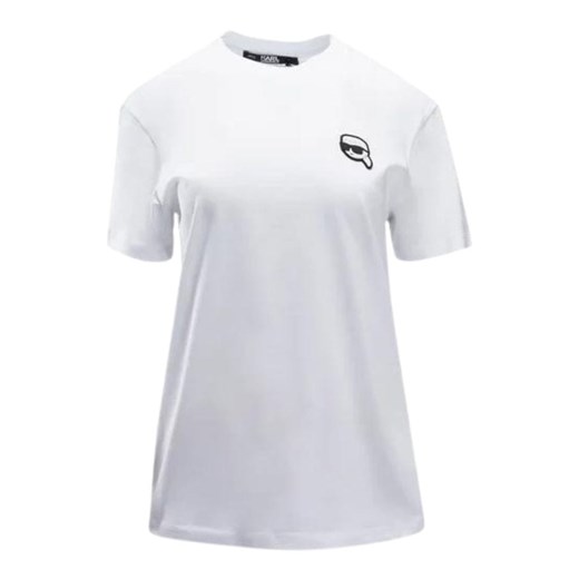 t-shirt damski karl lagerfeld 236w1701 biały ze sklepu Royal Shop w kategorii Bluzki damskie - zdjęcie 169804059