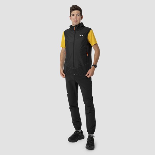 SALEWA kamizelka męska czarna z wełny w sportowym stylu