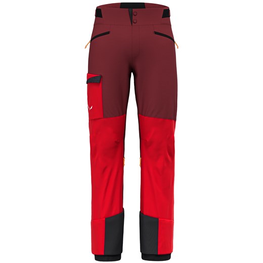 Spodnie narciarskie męskie Salewa SELLA DST HYB czerwone 00-0000028738_1571 ze sklepu a4a.pl w kategorii Spodnie męskie - zdjęcie 169804769