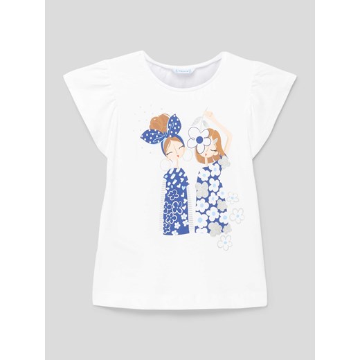 T-shirt z czystej bawełny ze sklepu Peek&Cloppenburg  w kategorii Bluzki dziewczęce - zdjęcie 169806949