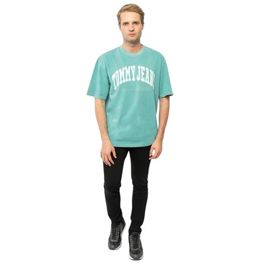 t-shirt męski tommy jeans dm0dm12856 cte crest zielony ze sklepu Royal Shop w kategorii T-shirty męskie - zdjęcie 169810629