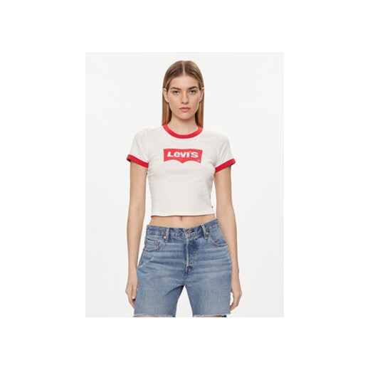 Levi's® T-Shirt Graphic Ringer A3523-0061 Biały Slim Fit ze sklepu MODIVO w kategorii Bluzki damskie - zdjęcie 169812368