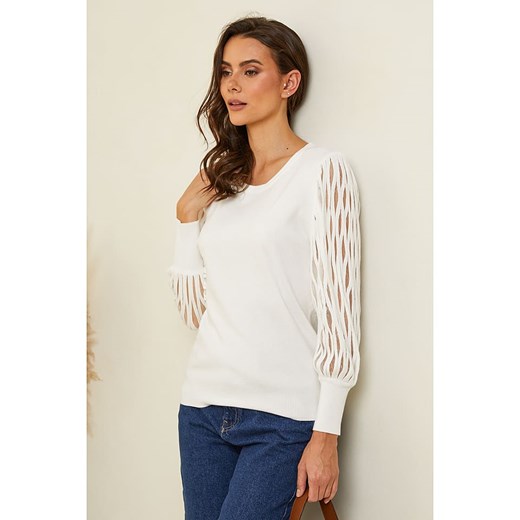 Soft Cashmere Sweter w kolorze kremowym ze sklepu Limango Polska w kategorii Swetry damskie - zdjęcie 169812948