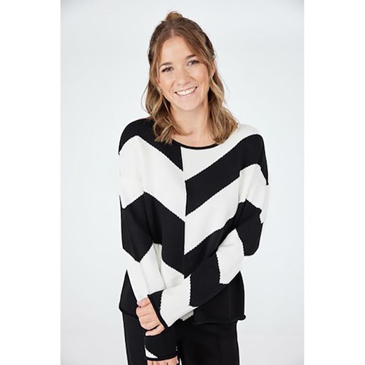 LIEBLINGSSTÜCK Sweter w kolorze biało-czarnym ze sklepu Limango Polska w kategorii Swetry damskie - zdjęcie 169812955
